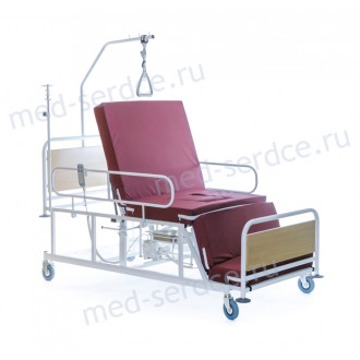 Электрическая медицинская кровать с кардио-креслом Belberg 4-02 с санитарным оснащением в Челябинске