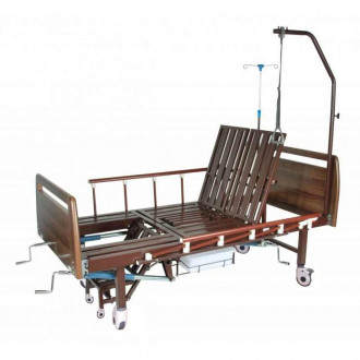 Механическая медицинская кровать с санитарным оснащением DHC FF-2 с функциями "кардио-кресло" и переворачивания пациента в Челябинске