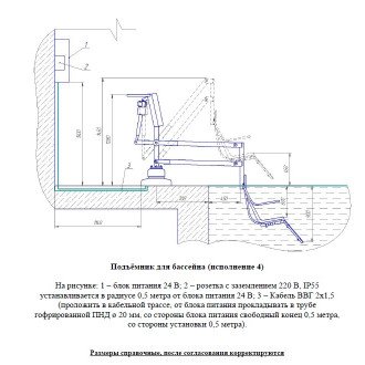 Подъемник малый для опускания пациента в бассейн в Челябинске
